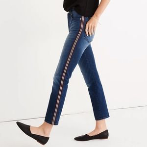 Madewell Stovepipe Jeans Ribbon Tux Stripe Edition